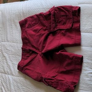 Missimo cargo shorts. Red. Size W32. Nicley worn in not worn out.